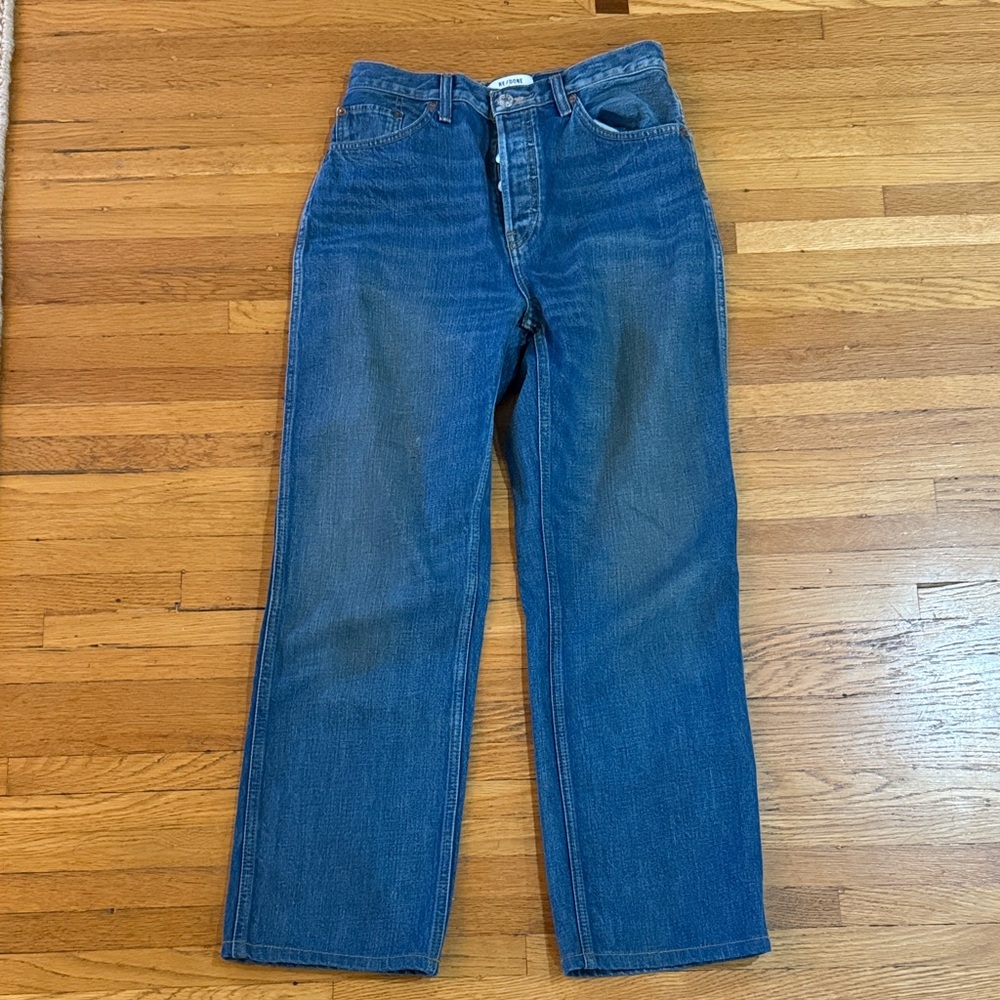 Re/done Medium Blue Denim Jeans